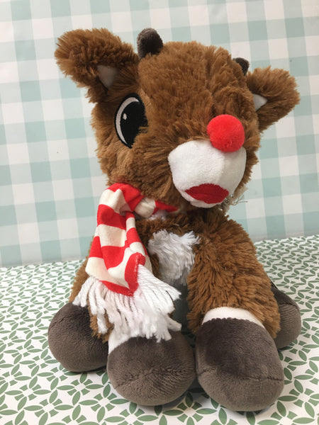 Lavender scented Clarice with bow & Rudolph with scarf