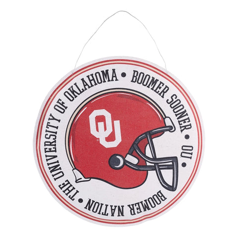 Oklahoma Sooners Reversible Wreath/Helmet Burlee