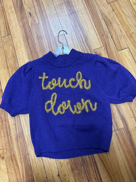 Purple Touchdown Sweater