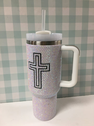 40 oz cross tumbler