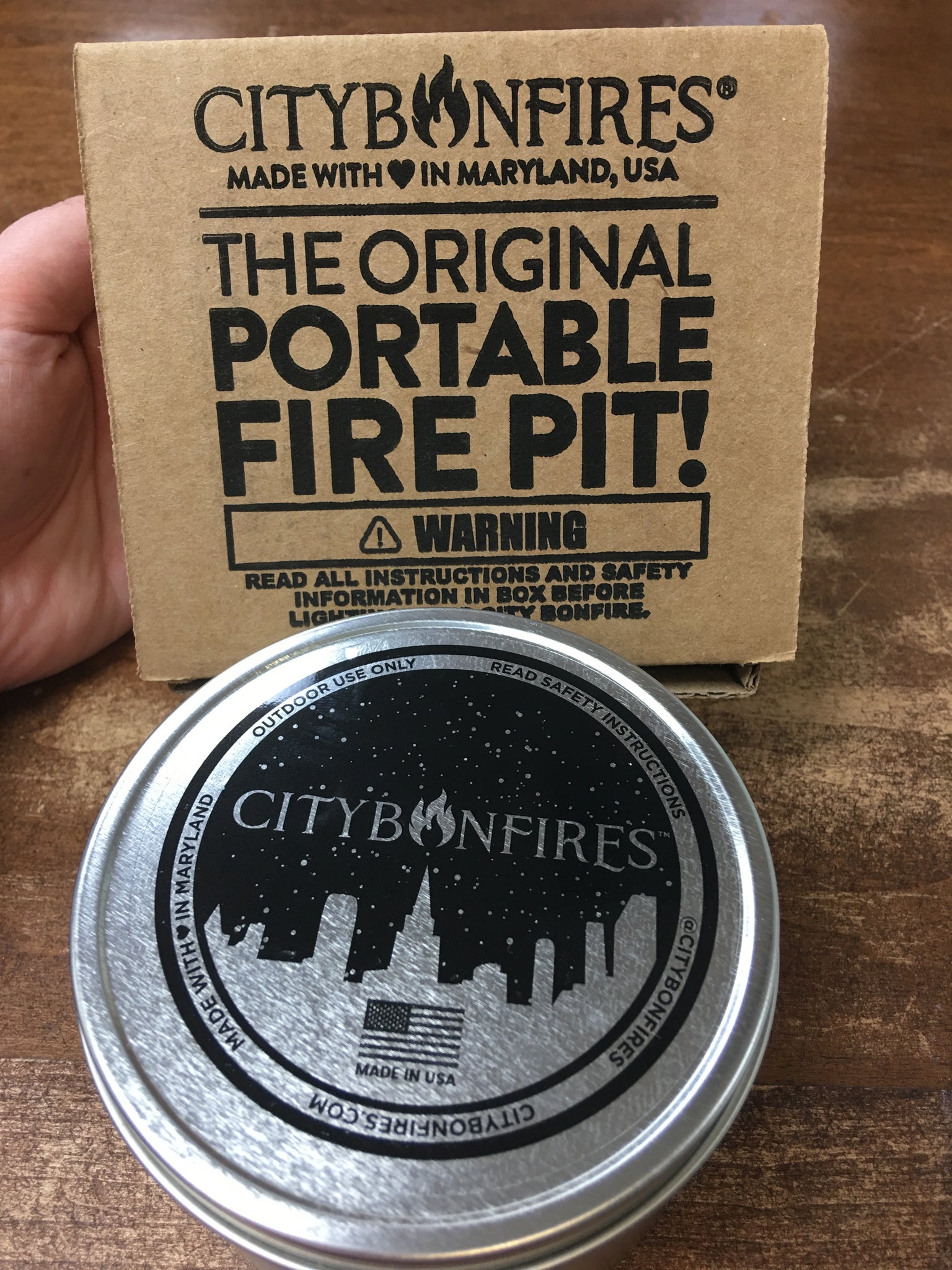 Portable fire pit & S’mores Night Pack Kit