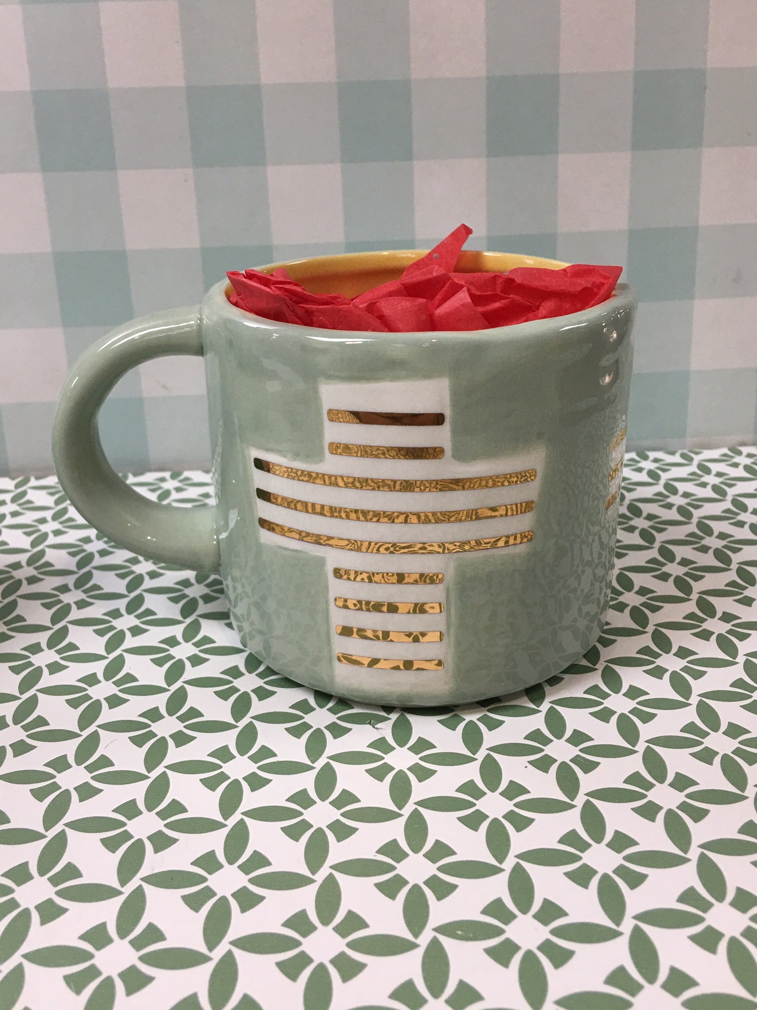 Gold cross Mug & Hot Chocolate mix