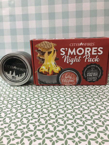 Portable fire pit & S’mores Night Pack Kit