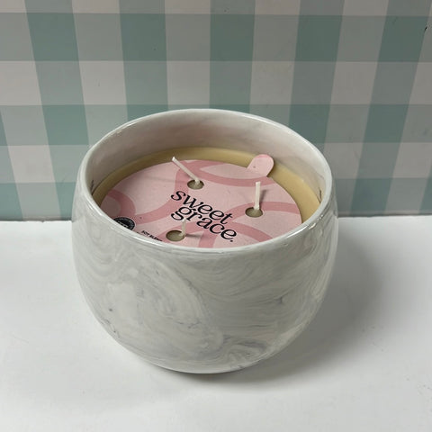 Sweet Grace Marble Candle