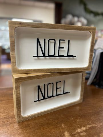 Noel Block Sign