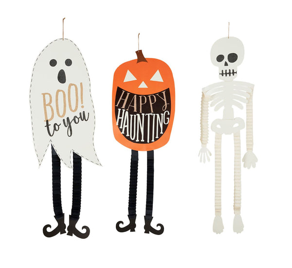 Halloween door leg dangles