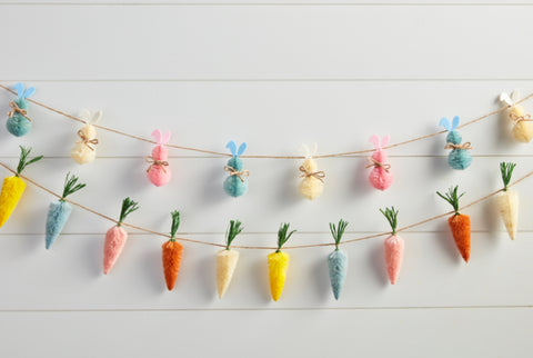 Bottle Brush Easter Garland