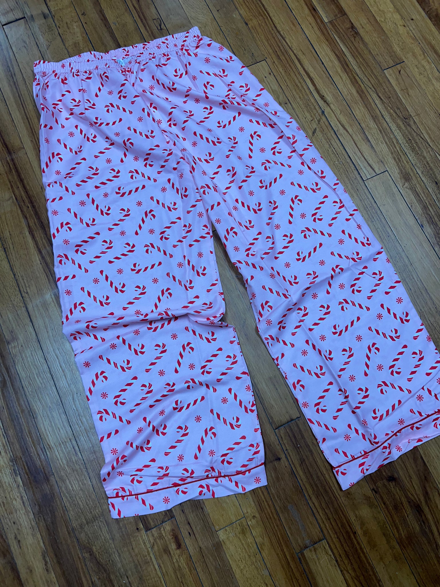 Pink Candy Cane PJ Pants