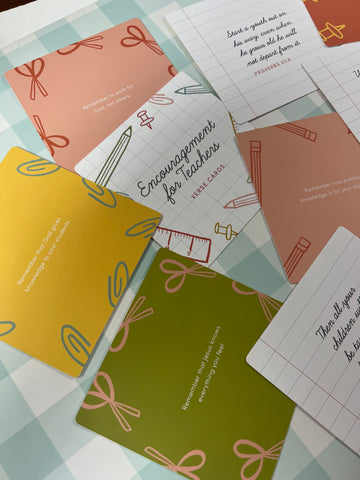 Teacher encouragement cards