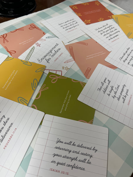 Teacher encouragement cards