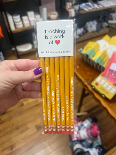 Teacher Gift Set - sock and pencil set