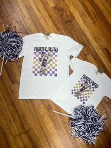 Checkered Fightn’ Chicks Tee