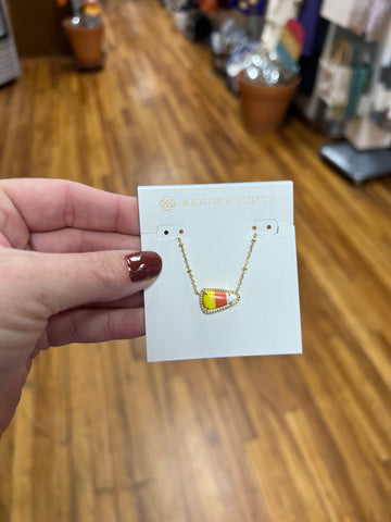 Candy Corn Gold Necklace