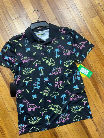 Neon Dinosaur Golf Tee